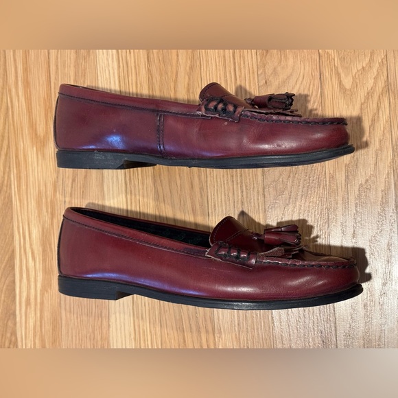 GH Bass Tassel Loafers 👞 burgundy wine color - Picture 4 of 10